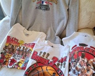 Chicago bulls champion sweatshirts and T-shirts collectible