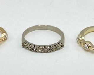 8 Rings & 5 Chains, Including 14 Karat Marked 585 (broken) & 1 By Designer Satya (Broken)
Lot #: 22