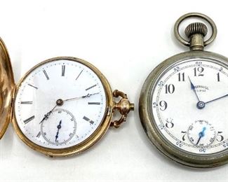 Vintage Gustave Reymond Locle Pocket Watch No. 6516, Marked Warranted Fine Gold
Lot #: 1