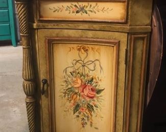 Hand painted side cabinet