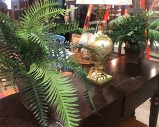Home decor, plants and hall table/server