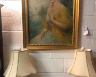 J. Knowles Hare original Pastel Portrait of a young Lady circa 1920 $2,800
