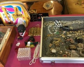Vintage collectibles, costume jewelry