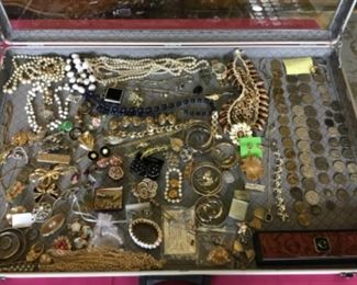 Costume Jewelry and Coins (Coins have been sold)