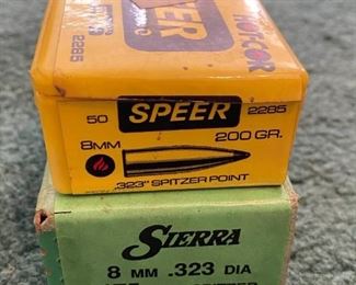 8mm Speer Sierra Bullets