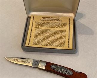 200th Anniversary George Washington Collectible Folding Knife
