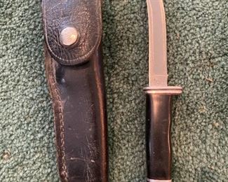 Buck 118 Fixed Blade With Leather Sheath