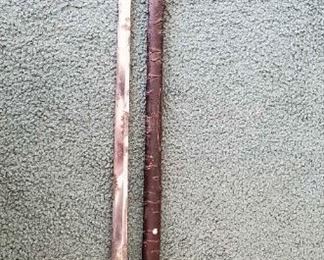 Cane Sword Modeled As Tree Branch With Bark