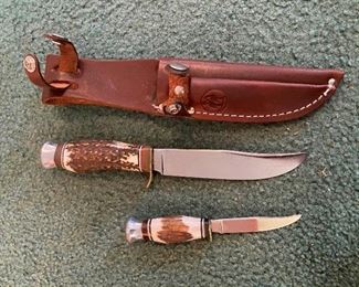 Robert Klaas Knives With Leather Sheath