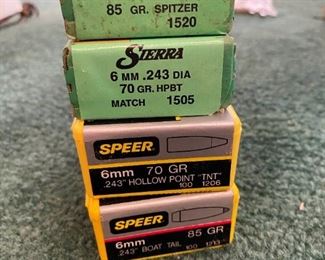 Speer Sierra 6mm Bullets