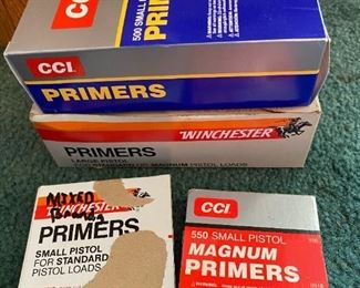 Winchester Large Pistol Primers And CCI Small Pistol Primers