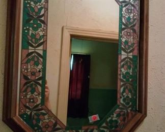 Stained glass mirror 