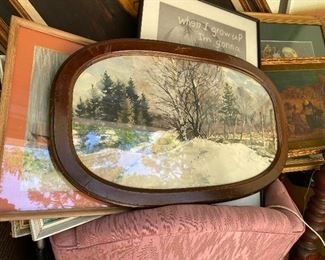 Pretty frames and art from time past.