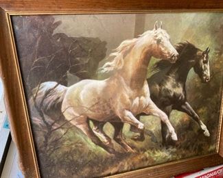 Is that some kind of dragon demon scaring the hell out of these horses?