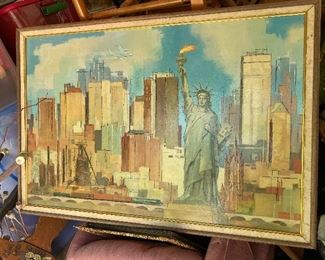 One of the coolest mid century paintings I've seen in a while.