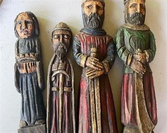 Second from left is like "Dude did you fart?" to the large knight next to him.