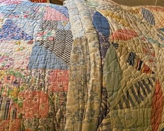 Antique quilts.
