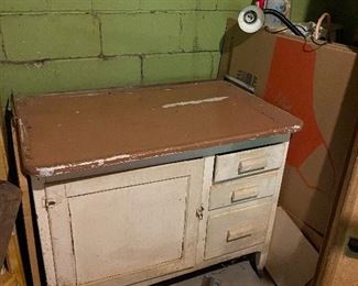 Bottom end of a Hoosier cabinet.