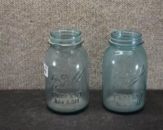 Vintage Lot of 2 Ball Mason Jars | Marked 1 & 3
