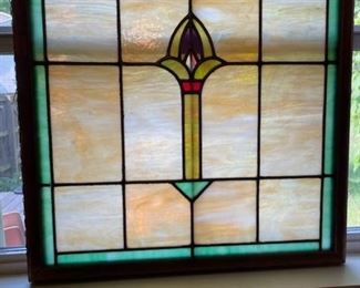 Stainglass window from home built in the 1930s in Carondelet Park, St. Louis Missouri 