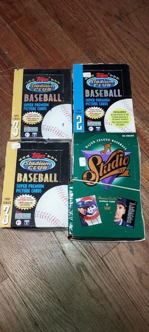 Topps & Studio 90's Baseball Cards