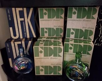 JFK and FDR First Edition Commemorative Bottle (Several Boxes)