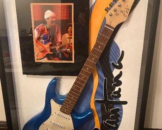Carlos Santana Autographed Guitar