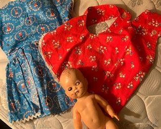 Vintage doll, vintage baby and children’s clothing 