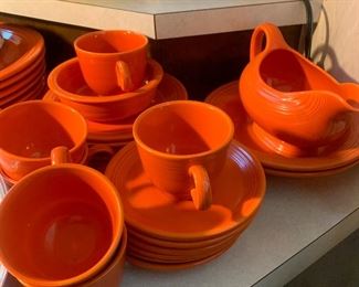 Fiesta Orange dishes 