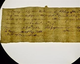 Revolutionary War Document Watermark