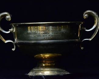 Sterling Silver Women's Tennis Trophy from 1939