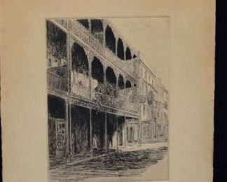 New Orleans Etching