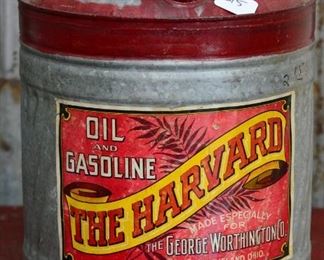 Oil & Gasoline Tin Cans