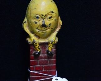 Humpty Dumpty Still Cast Iron Bank