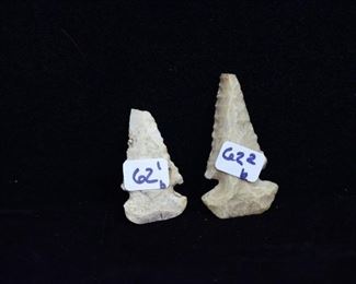 Several Arrowheads, mostly Southern Illinois