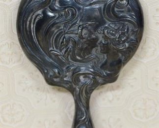 Art Nouveau Hand Mirror