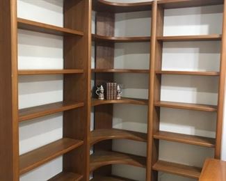 Copenhagen large L shaped bookcase/display case - beautiful unit