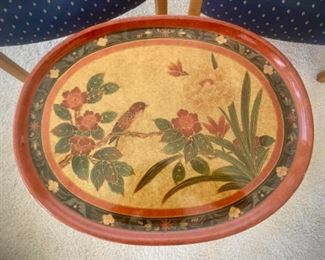 Hand-painted end table