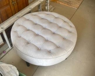 Gray ottoman 
