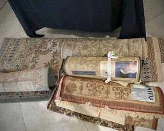 Multiple oriental rugs 