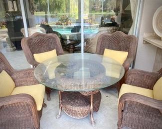 Wicker outdoor furniture 