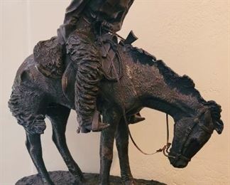 Frederick Remington large bronze "The Norther "