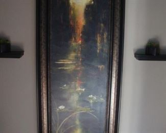 Large painting signed Angie Strauss