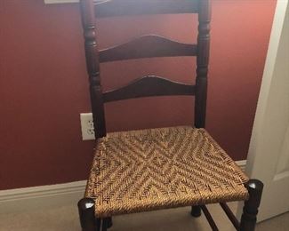 On of several chairs