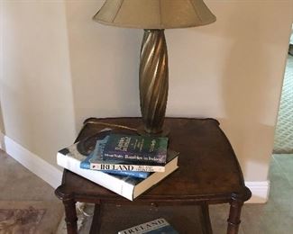 Accent table.  There are two of these lamps