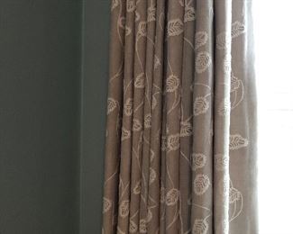 Window treatment - Lined, embroidered draperies - they are gorgeous!