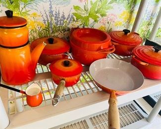 Vintage Le Creuset flame orange