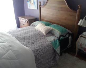 Paula Deen.  Queen size bed, newer mattress and great headboard and matching nightstand