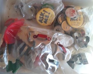Collection of pin back buttons