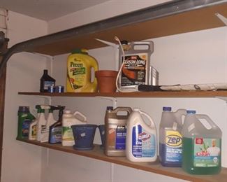 Cleaning supplies , garden & lawn  and bug supplies 